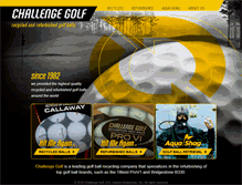 Tablet Screenshot of challengegolfballs.com